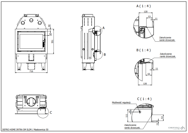 DEFRO Intra SM Slim 6 kW