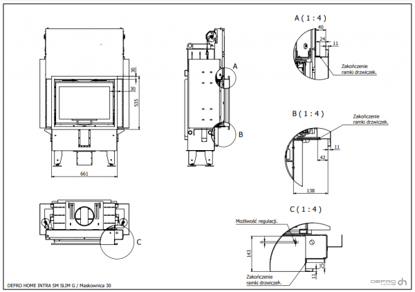 DEFRO Intra SM Slim G 6 kW