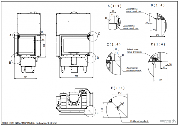 DEFRO Intra SM BP G MINI 10 kW