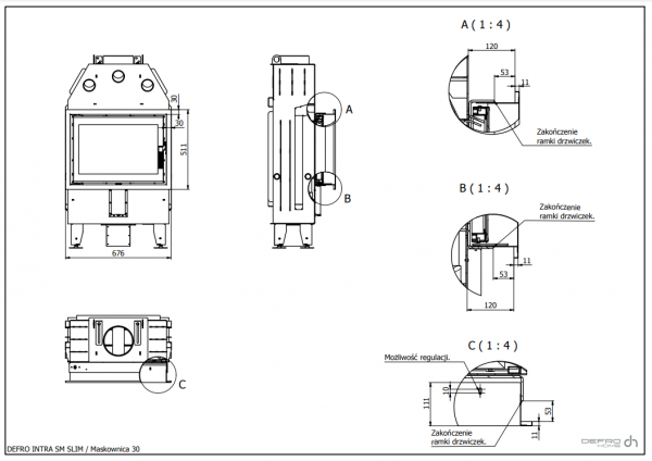 DEFRO Intra SM Slim 6 kW