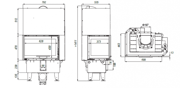 DEFRO Intra SM BL G MINI 10 kW
