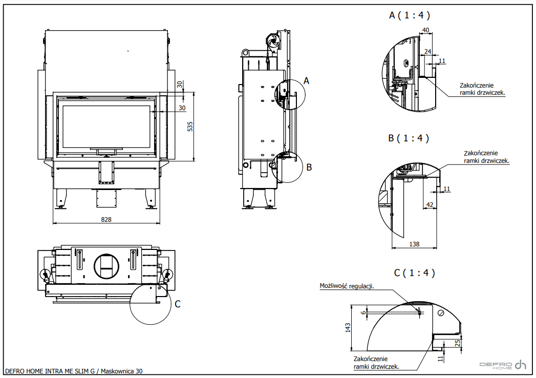 DEFRO Intra ME Slim G 8 kW