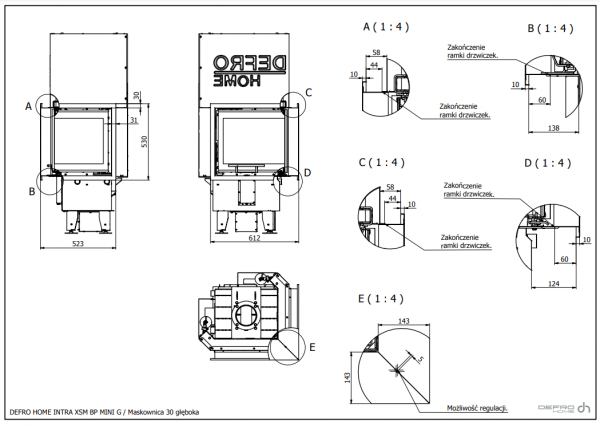 DEFRO Intra XSM BP G MINI 8 kW
