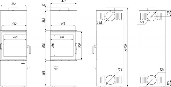 DEFRO QUADROOM 9,6 kW