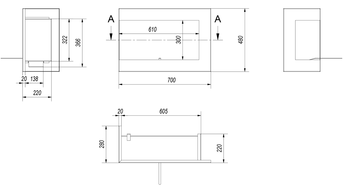 KRATKI DELTA 700 LEWY