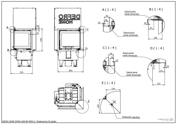 DEFRO Intra XSM BP G MINI 8 kW