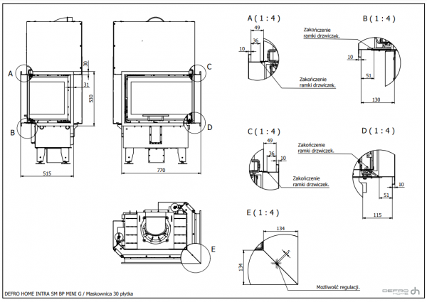 DEFRO Intra SM BP G MINI 10 kW