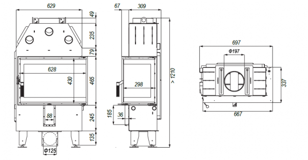 DEFRO Intra SM BP Slim 6 kW