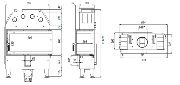 DEFRO Intra ME BP Slim 8 kW