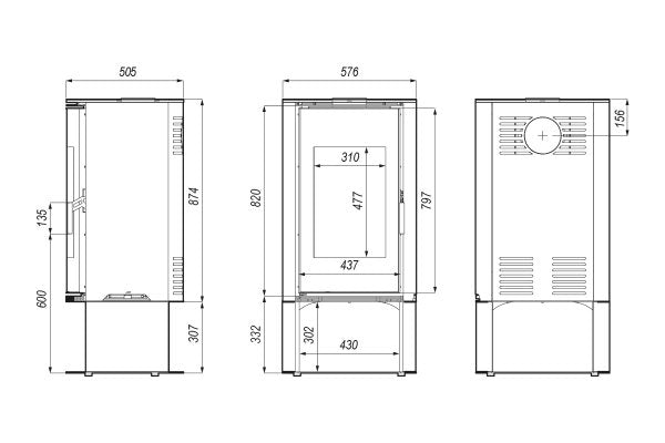 DEFRO ORBIS LOG 9 kW
