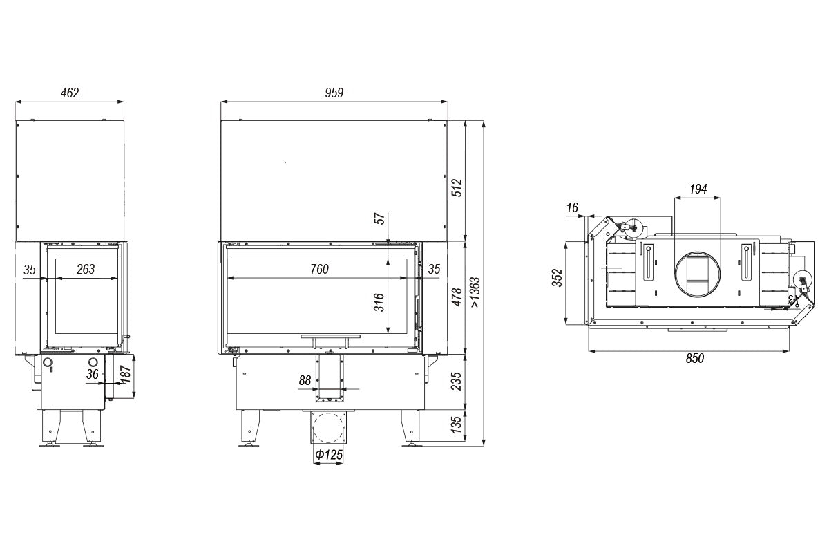 DEFRO Intra ME BP Slim G 8 kW