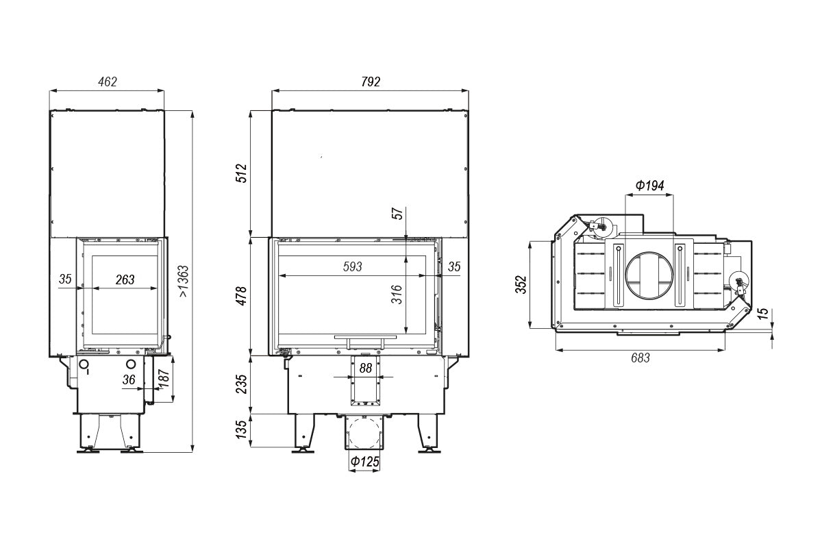 DEFRO Intra SM BL SLIM G 6kW